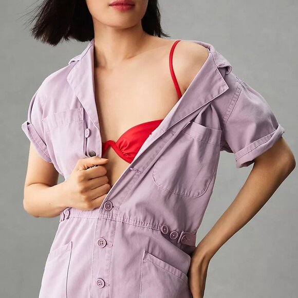 Anthropologie Pistola Grover Field Suit in Orchid Size Small - Picture 4 of 12